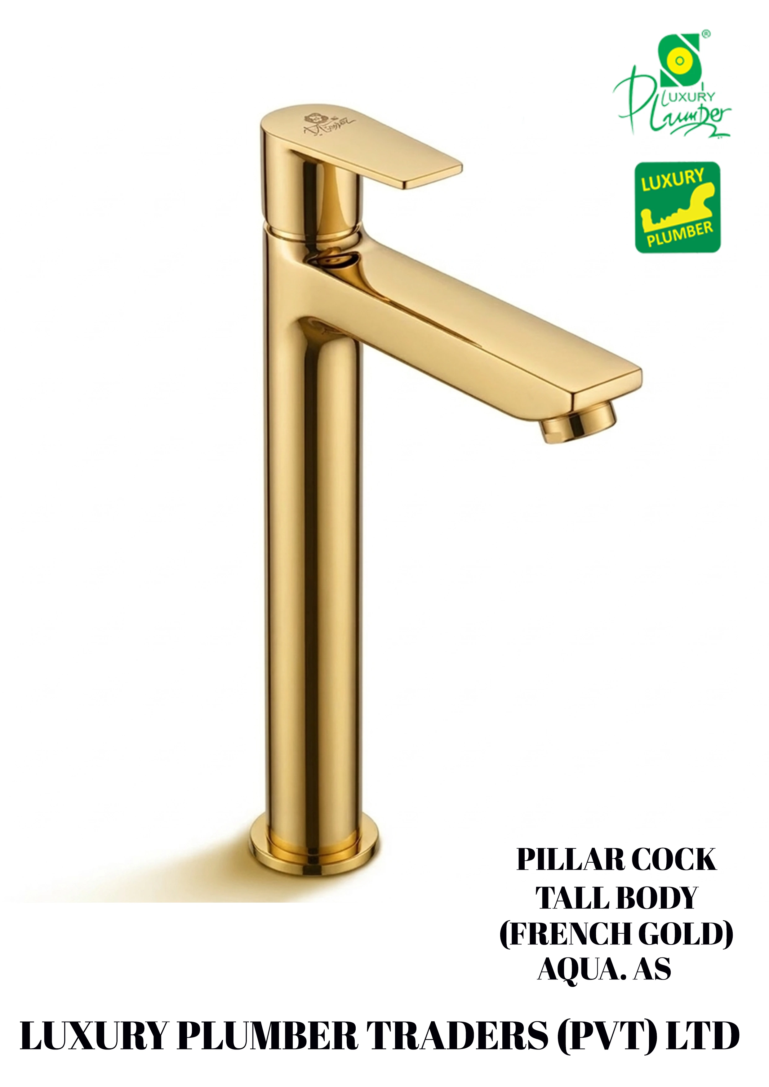 PILLAR COCK TALL BODY GOLD